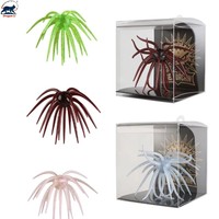OEM Leurre souple écologique en TPE 18g 5 pouces, type oursin de mer flottant, avec tentacules, pour pêche au drop shot et Texas Rig