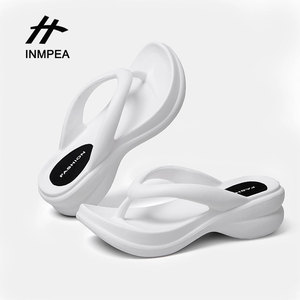 Sandalias de Plataforma EVA para Mujer Inmpea, Blancas, 6 cm, Chanclas de Verano Ligeras, Transpirables y Antideslizantes - Product Image 1