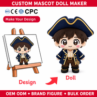 Peluche personnalisée, pirate capitaine, figurine en peluche, jouet mascotte doux, OEM ODM, créez votre design