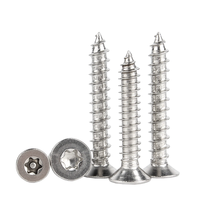 A2 304 Inox plat CSK Torx aggloméré vis en acier inoxydable 316 A4 fraisée inviolable résistant sécurité vis à bois autotaraudeuse