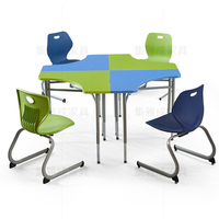 Meubles de bureau innovants pour bureaux ouverts, tables collaboratives, chaises, bureaux, tables d'activités, bureaux pour étudiants, ensembles de salles de classe en plastique