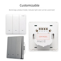 Interrupteur d'éclairage intelligent 10A 250V aux normes européennes avec contrôle mural sans fil neutre pour la domotique ZigBee