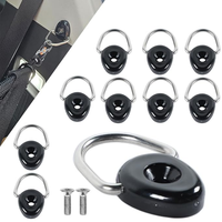 Accessoires de coffre automobile Clip de fixation à crochet à boucle en D (avec vis) Anneau de levage de coffre pour Jimny JB64 JB74 2019-2025