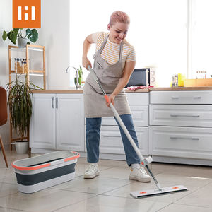 Kit de limpieza de suelos HOLAMOPA, sistema de 2 cubos, tiras de fregado y mecanismo de secado por presión - Product Image 2