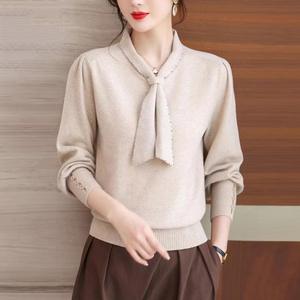 Casual Zijden Pullover-Shirts Voor Dames Gebreide Kleding Voor Meisjes In Het Herfstseizoen - Product Image 4