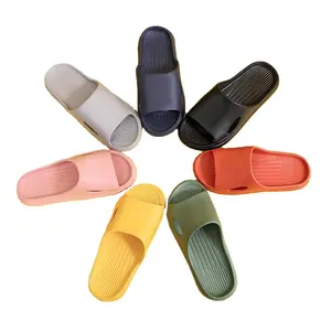 EVA Home Slippers For Men And Women Non-slip Slippers Breathable Bathroom Wear 4 Seasons Universal Wholesale Of Flip-flops