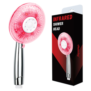 Nouveau produit : Pommeau de douche à lumière rouge LED, thérapie par lumière rouge, pommeau de douche haute performance à LED, pommeau de douche à lumière rouge portable P111-R High P - Product Image 6