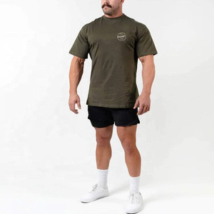 Alta calidad al por mayor 240GSM 100% algodón logotipo personalizado impresión camiseta alta calidad hombres camisetas hombres camiseta - Product Image 5