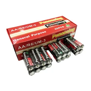 Batterie au carbone pour jouets, vente en gros, piles AA R6P UM3, 1.5v