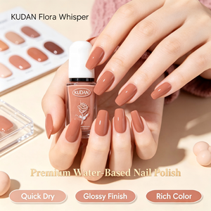 Vernis à ongles pelable à base d'eau KUDAN, indispensable au quotidien, nuances de rouge bordeaux riches, non toxique, certifié cosmétique UE, vente en gros - Product Image 6