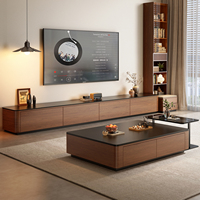 Nouveau modèle 2026 : Meuble TV de luxe moderne sur pied, table basse en cristal avec rangement pour salon et hôtel, meuble TV, mobilier de maison