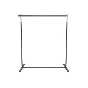 Nhà Sản Xuất Nhà Máy Thể Thao Quần Áo Cửa Hàng Kim Loại Chrome Sàn Màu Đen Đứng Quần Áo Cửa Hàng Hiển Thị Giá Cho Cửa Hàng - Product Image 2