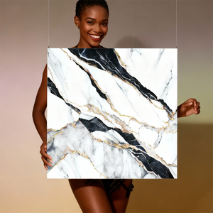 60x60cm Snow White Marble Premium Porcelain Tiles Outdoor Firebrick Scratch-Resistant Acid-Resistant Non-Slip Bathroom Mall - Product Image 5