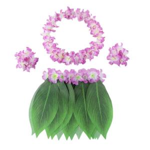 Accesorios <span class=keywords><strong>de</strong></span> vacaciones Fiesta <span class=keywords><strong>de</strong></span> Hawaii Tropical <span class=keywords><strong>Luau</strong></span> Flores Collares Pulsera Falda Disfraces hawaianos 2017 - Product Image 4