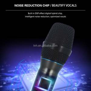 TNH UM-W20 1 ila 2 UHF Mic yüksek kalite Mic el kablosuz mikrofon kilise sahne performansı için şarj edilebilir alıcı ile - Product Image 6