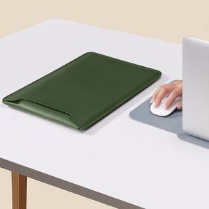 Design Factory Price 3-in-1 <b>Laptop</b> Bag Stand Mouse Pad 11-16 Inches PU Leather Notebook Cover <b>Laptop</b> <b>Sleeve</b> Case Handmade - Product Image 5