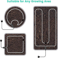 Câble chauffant pour le sol Câble électrique pour le réchauffement du sol Câble chauffant en silicone pour plantes à effet de serre