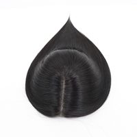 Prothèses capillaires chinoises en cheveux humains naturels pour femmes, pour cheveux clairsemés, sans frange, avec base mono plus large