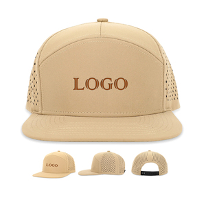 Chapeau d'été personnalisé en maille respirante imperméable à séchage rapide avec découpe laser et trous perforés pour activités de plein air - Product Image 2