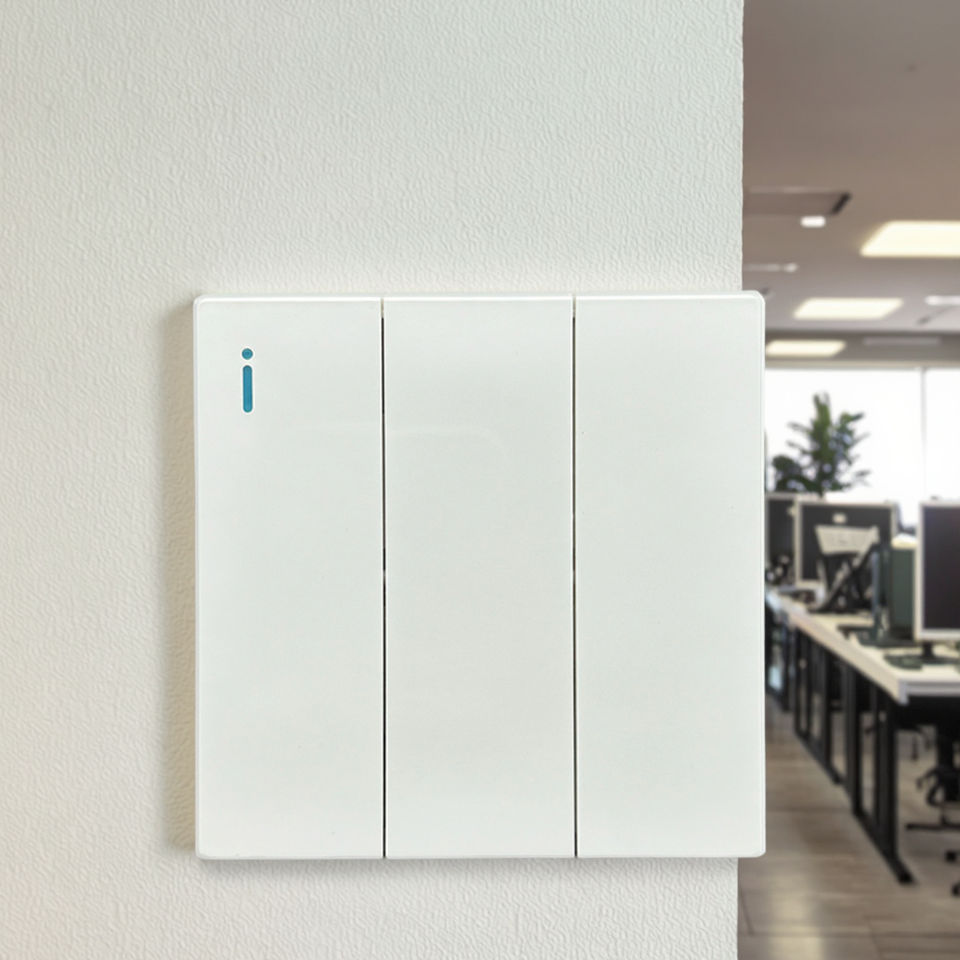 VNX PC Switch Panel 10A 250V Electric 2 Gang 1Way / 2 Way Home Wall Light Switch British Standard for Office