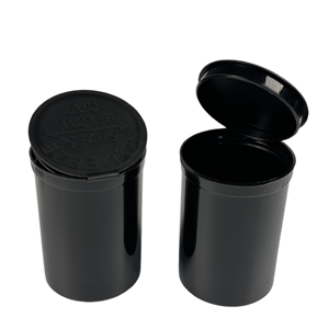 Vente en gros de flacons en plastique 6Dr-60Dr Medical Squeeze Pop Top Jar avec étiquetage et impression de bouchons à l'épreuve des enfants - Product Image 1