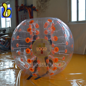 Cheap Kid Size Transparent <strong>Bubble</strong> with One- Colour Dots Inflatable <strong>Bubble</strong> Ball <strong>Football</strong> - Product Image 2
