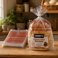 Sac d'emballage plat en OPP imprimé sur mesure, haute clarté, qualité alimentaire, pour pain, pochette de conservation en plastique pour boulangerie