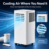 Climatiseur portable compact 110V, refroidissement uniquement, unité mobile à fréquence fixe pour chambre et bureau