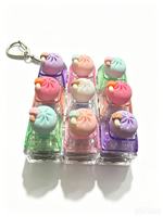 Porte-clés anti-stress à pression, bouton de décompression, jeu de clavier pour doigts, porte-clés décoratifs pour sac, vente en gros, jouet