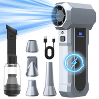 Souffleur d'air comprimé 120000 tr/min, ventilateur 110W, portable, rechargeable, 5200mAh, nettoyeur pour PC, clavier, voiture