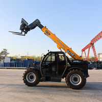Chargeuse sur pneus télescopique JIUBANG 4,5 tonnes avec moteur diesel Kubota, manutentionneuse de grumes, haute capacité de levage