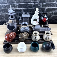 Plat de présentation en céramique Harmony pour sashimi, coupelles à glace sèche, petits pots, petits bocaux, garnitures pour plats, accessoires de photographie créatifs, style japonais