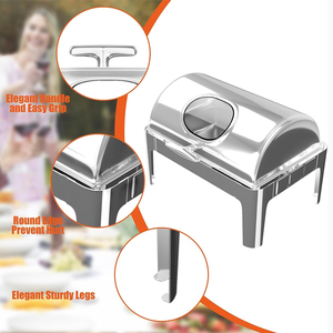 Chauffe-Plat de Luxe Économique en Acier Inoxydable pour la Restauration Professionnelle – Maintien au Chaud des Aliments - Product Image 5