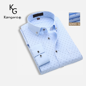 De algodón de cuidado fácil de los hombres de manga larga no de hierro <span class=keywords><strong>sin</strong></span> arrugas esmoquin camisas - Product Image 5