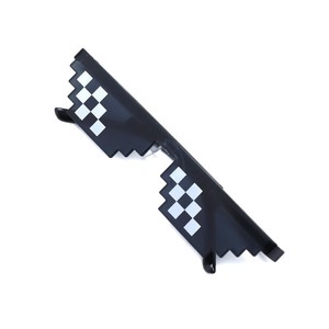 Lunettes de soleil unisexes à monture complète en PC style mosaïque, style anime, mode urbaine, miroir décoratif, Hiver 2025 - Product Image 4