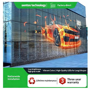 屋内フルカラーガラススクリーン<span class=keywords><strong>LED</strong></span>透明ディスプレイ高精細広告スクリーン3.91-7.82 800cd輝度3年保証 - Product Image 3