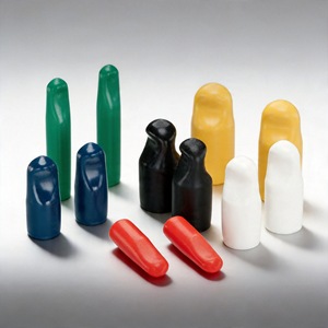Tapa protectora de goma tipo T, sellado de plástico blando, resistente al desgaste, para protección de boquillas de vino con rosca - Product Image 1