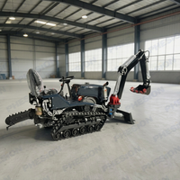 Tractor de orugas de goma fácil de operar con cultivador rotatorio de cambio rápido para agricultura en tierras secas y húmedas