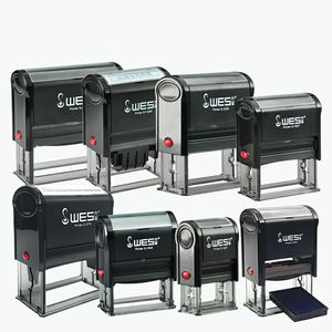 Tampon encreur automatique rectangulaire <span class=keywords><strong>WES</strong></span> de bonne qualité avec encre intégrée pour le bureau - Product Image 1