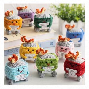 Organic Monkey Baby Yarn Crochet Monkey Plushy Toys Hand Crochet Kawaii Stuffed Animals Customized Color & <b>Logo</b> Safety Certified - Product Image 5