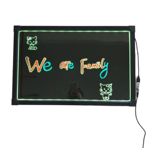 Sensorisches LED-Zeichenbrett Beleuchtete Schreib- und Nachrichtentafeln Neonlicht Löschbares Schild Kinder Buntes Blinkendes Kritzelbrett - Product Image 1