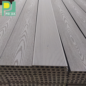 Plancher de terrasse <span class=keywords><strong>extérieur</strong></span> antidérapant, écologique, ignifuge, en composite WPC, design moderne - Product Image 6
