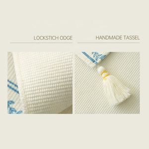 <span class=keywords><strong>Table</strong></span> florale <span class=keywords><strong>de</strong></span> printemps et d'été <span class=keywords><strong>chemin</strong></span> <span class=keywords><strong>de</strong></span> <span class=keywords><strong>table</strong></span> <span class=keywords><strong>de</strong></span> cuisine décoratif en coton tissé imprimé <span class=keywords><strong>de</strong></span> plantes avec pompon - Product Image 5