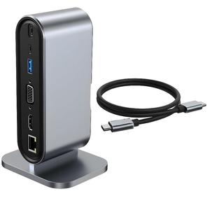 SYONG - Base de Conexión USB C 12 en 1 para <span class=keywords><strong>Laptop</strong></span> Mac <span class=keywords><strong>Surface</strong></span> Legion Go, con VGA, HDMI 4K, Ethernet de 100 Mbps - Product Image 4