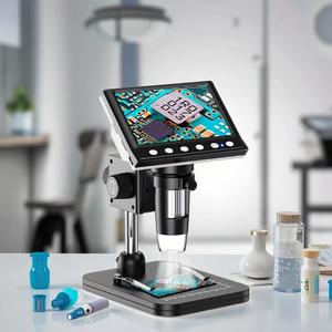 Mua trực tuyến của 50-1000X Mini LCD 1080p Công nghiệp kỹ thuật số điện tử kính hiển vi cho điện thoại di động sửa chữa giá cả cạnh tranh - Product Image 1