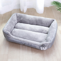 Lit de luxe doux en peluche pour animaux de compagnie chaud Durable lavable anti-dérapant chien chat canapé nid confortable lit apaisant pour moyen grand