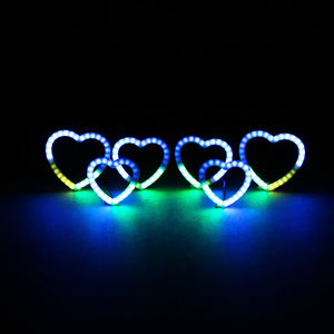 Halos coeur 80mm RGB Chasing avec contrôleur dent bleue pour phares - Product Image 2