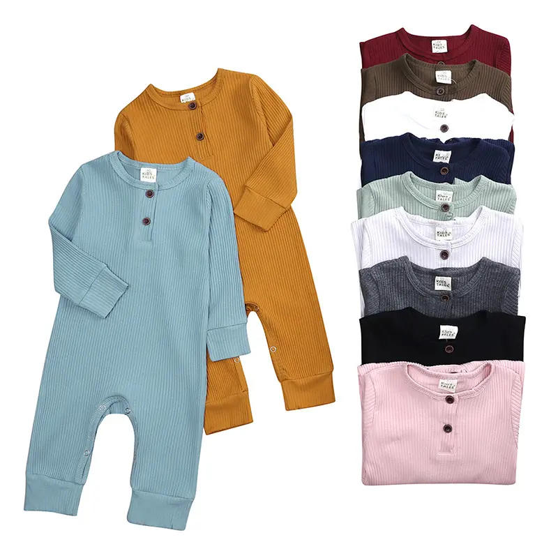 Vêtements pour bébé une pièce printemps et automne coton à manches longues body en bambou de haute qualité barboteuse pour bébé