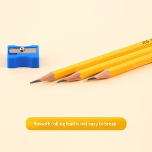 Crayons en bois HB, boîte de 12 pièces jaune/rouge, crayons à <span class=keywords><strong>dessin</strong></span> et à croquis pour les élèves du primaire avec <span class=keywords><strong>gomme</strong></span> - Product Image 4