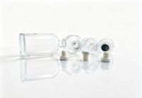 Flacon diffuseur à bâtonnets en verre transparent minimaliste de qualité supérieure, 140 ml, 250 ml, 500 ml, vide, avec bouchon en liège, pour parfum d'ambiance